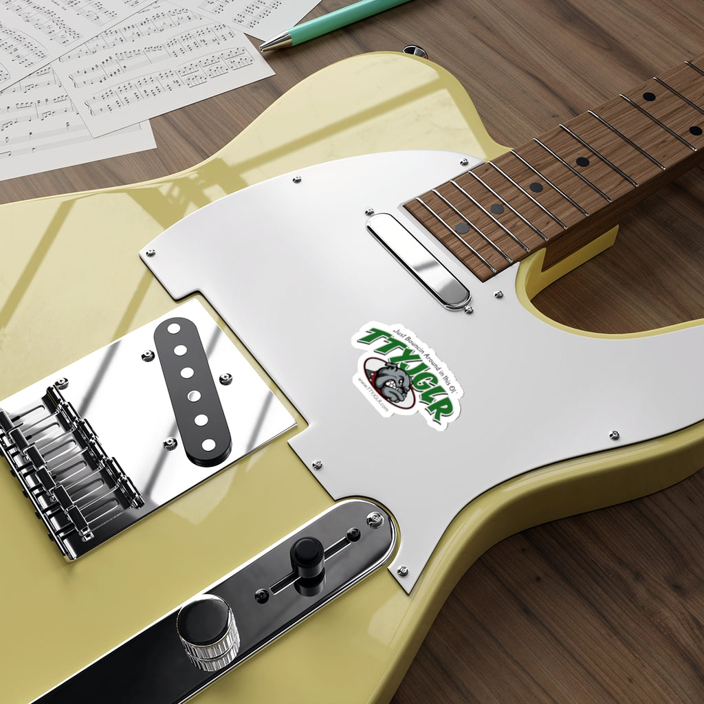 Die-Cut Stickers - TTYJGLR Bulldog Mean Green ("Just Bouncin Around in this Ol' TTYJGLR")