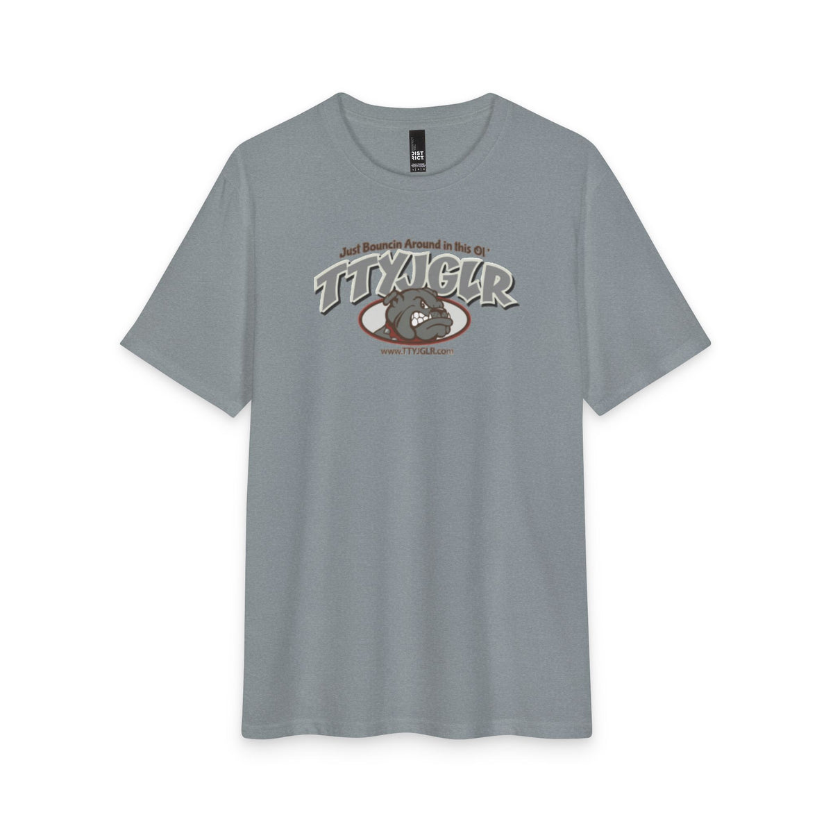 Soft Tri- Blend District T - TTYJGLR, Large Gritty Gray (unisex)