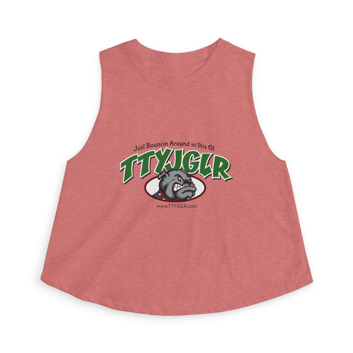 TTYJGLR Green Bulldog Logo - Women's Crop Top