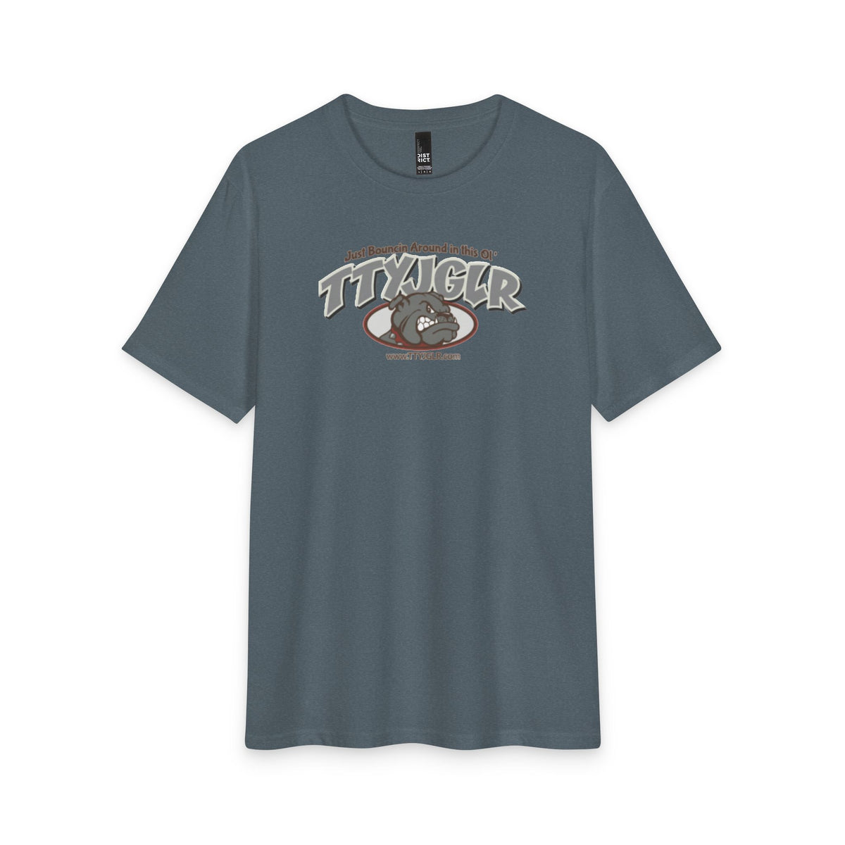 Soft Tri- Blend District T - TTYJGLR, Large Gritty Gray (unisex)