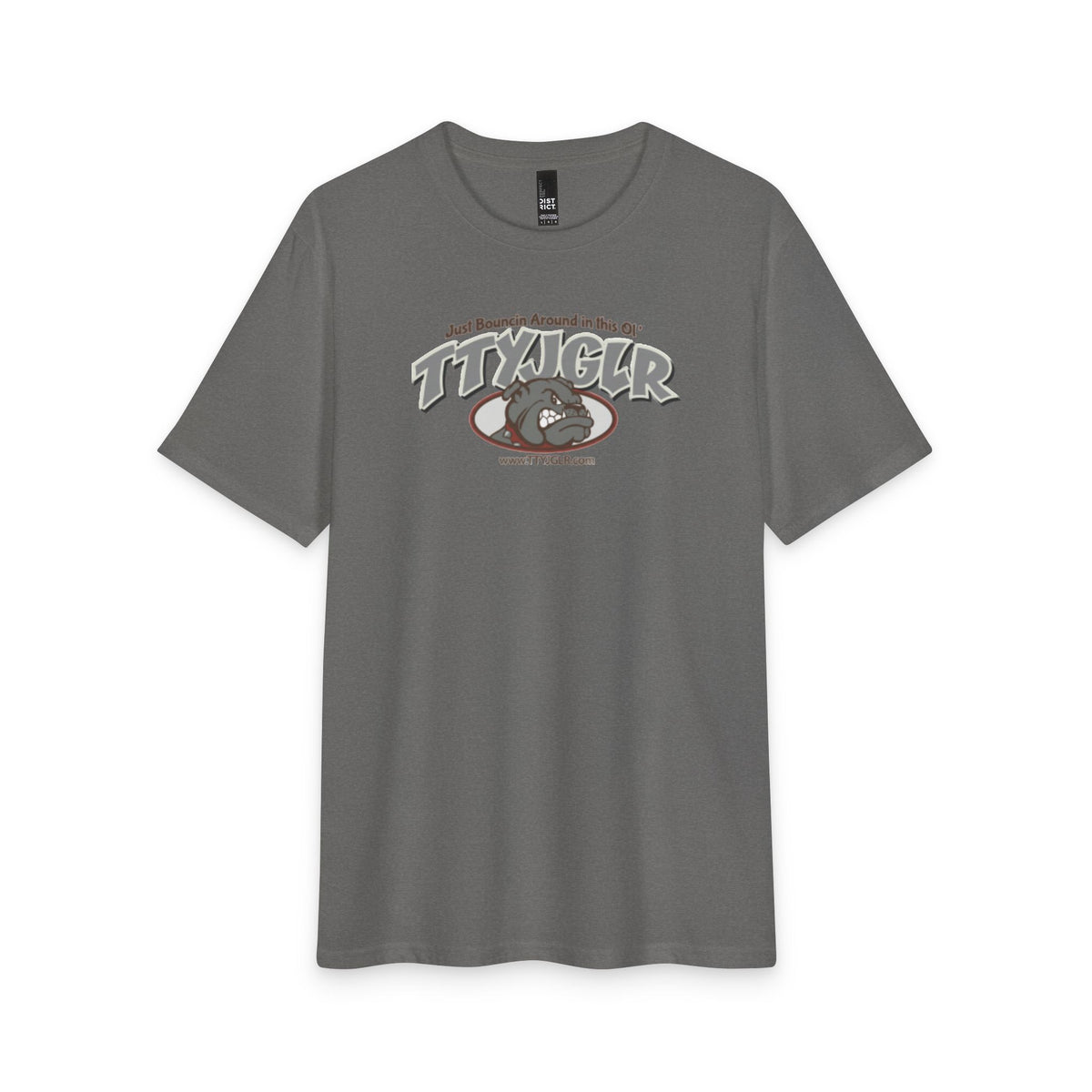 Soft Tri- Blend District T - TTYJGLR, Large Gritty Gray (unisex)