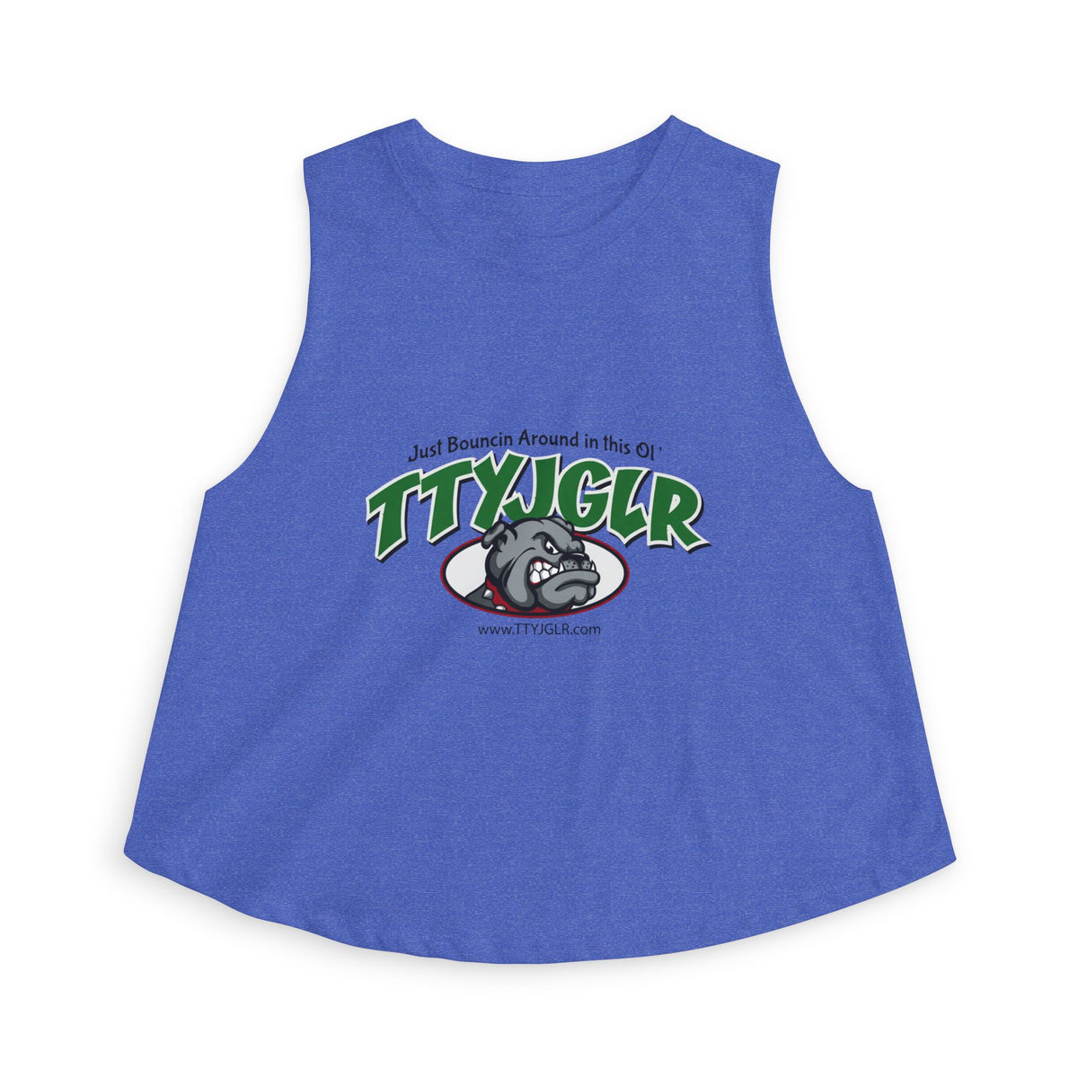 TTYJGLR Green Bulldog Logo - Women's Crop Top