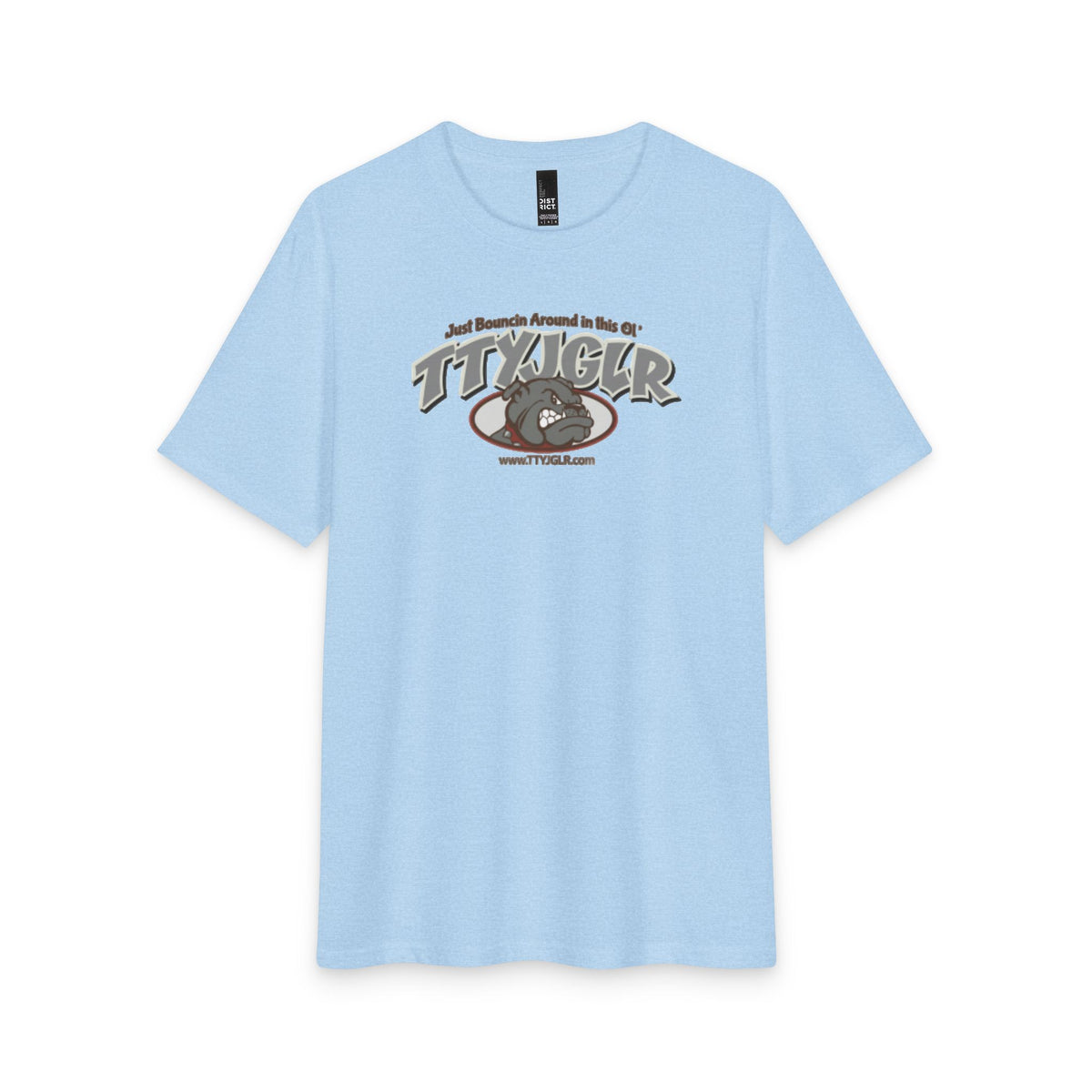 Soft Tri- Blend District T - TTYJGLR, Large Gritty Gray (unisex)