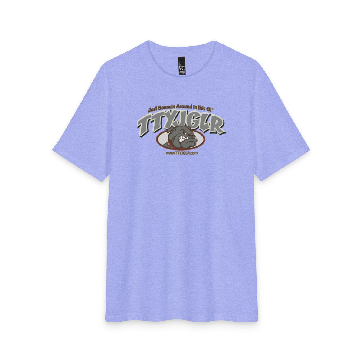 Soft Tri- Blend District T - TTYJGLR, Large Gritty Gray (unisex)