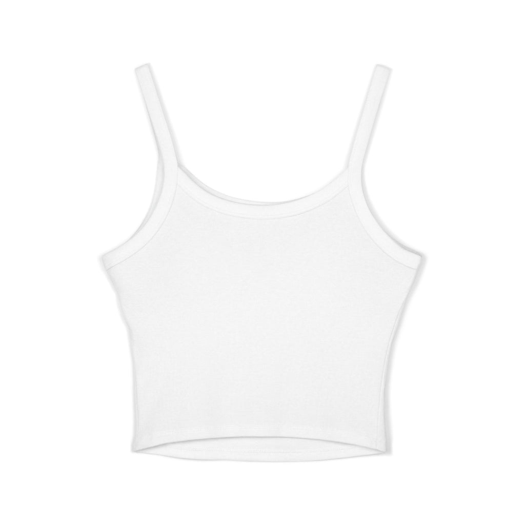 TTYJGLR Gritty Gray Bulldog Logo Crop Tank Top — Women's Spaghetti Strap Graphic Tank