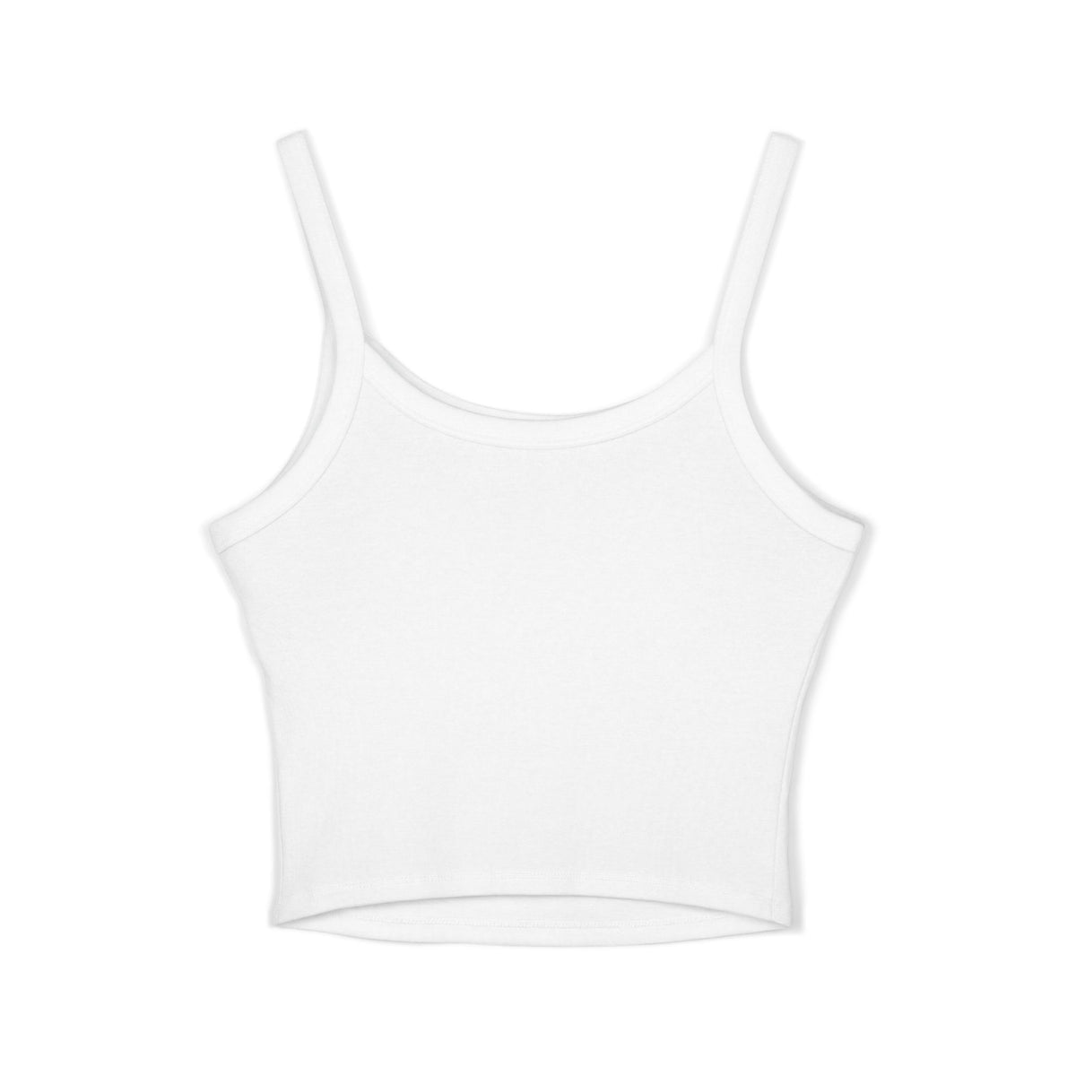 TTYJGLR Gritty Gray Bulldog Logo Crop Tank Top — Women's Spaghetti Strap Graphic Tank