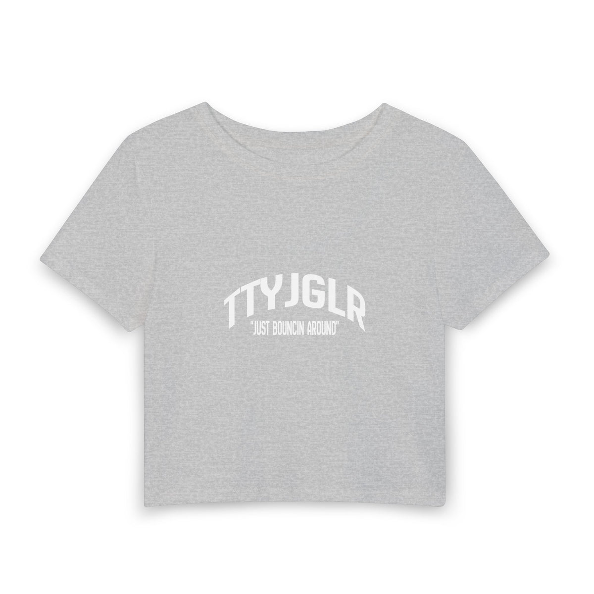 Women's Baby Tee White Lettering - (TTYJGLR)
