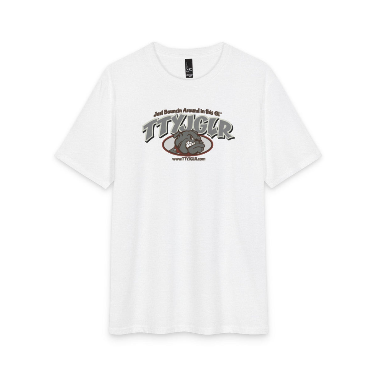 Soft Tri- Blend District T - TTYJGLR, Large Gritty Gray (unisex)