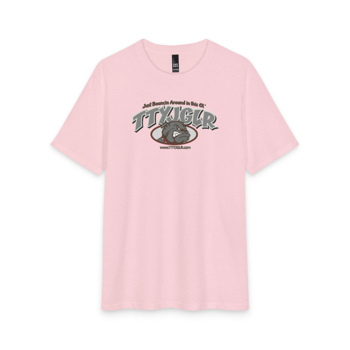 Soft Tri- Blend District T - TTYJGLR, Large Gritty Gray (unisex)